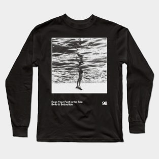 Ease Your Feet in the Sea || 90s Artwork Faded Retro Long Sleeve T-Shirt